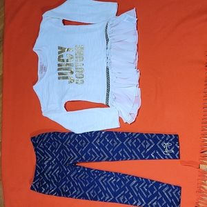 Juicy couture girls 2 piece set size 7